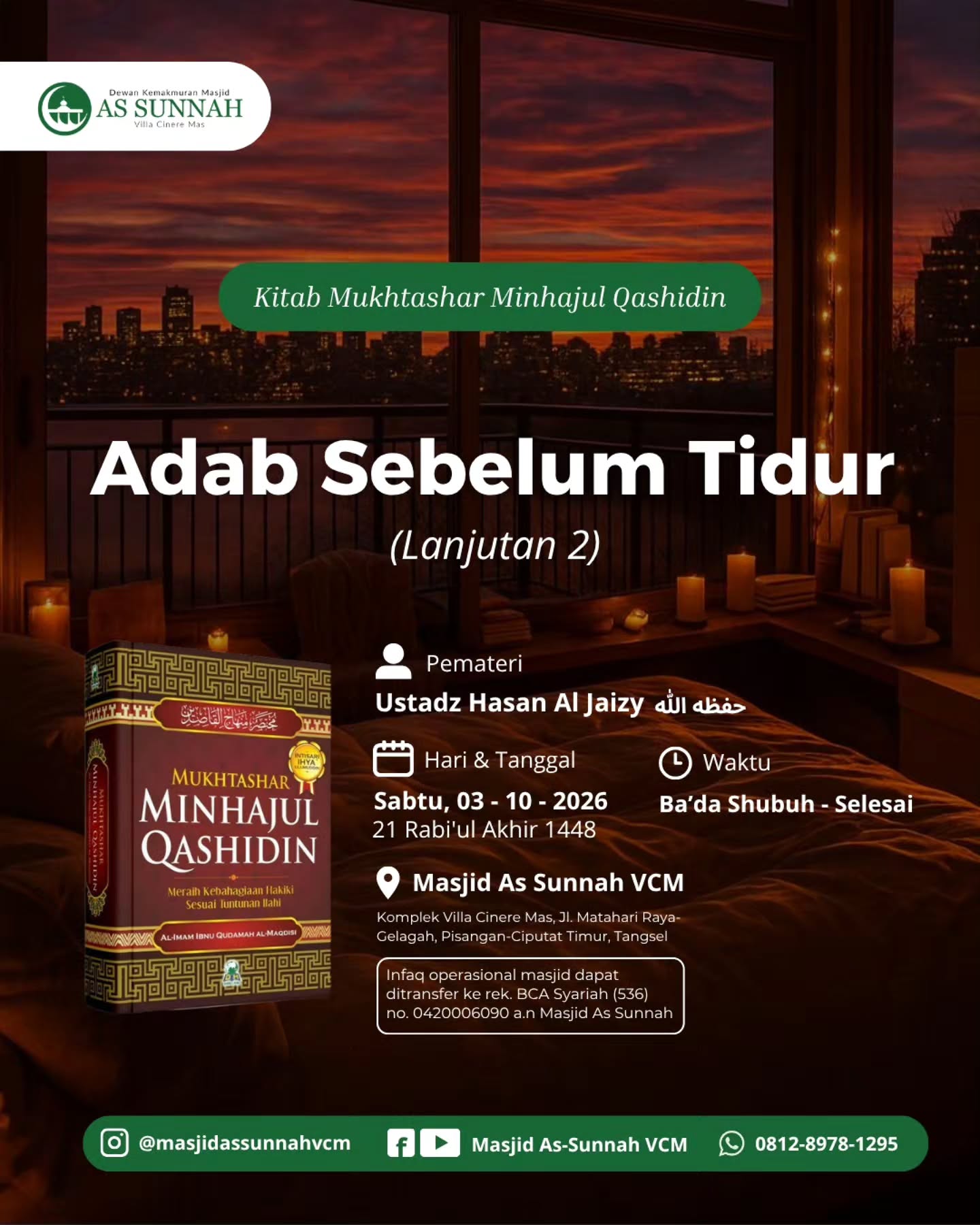 Adab Sebelum Tidur (Lanjutan 2)
