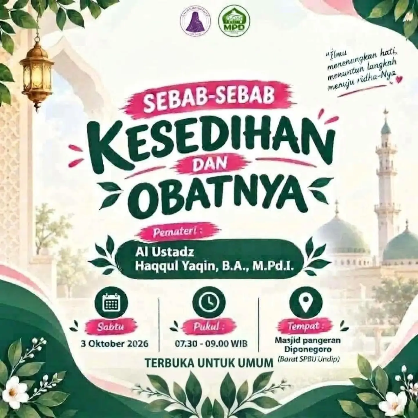Sebab-Sebab Kesedihan dan Obatnya