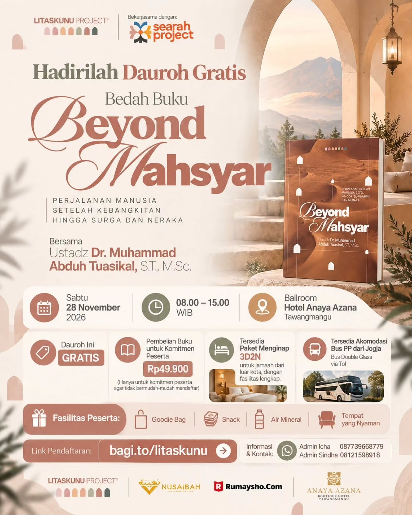 Hadirilah Dauroh Gratis – Bedah Buku Beyond Mahsyar
