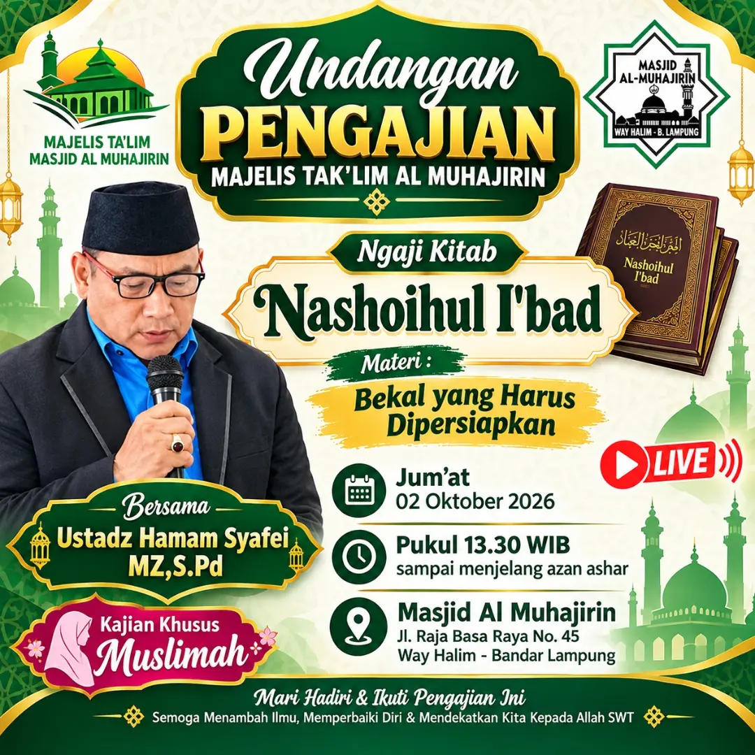 Undangan Pengajian Majelis Taklim Al Muhajirin