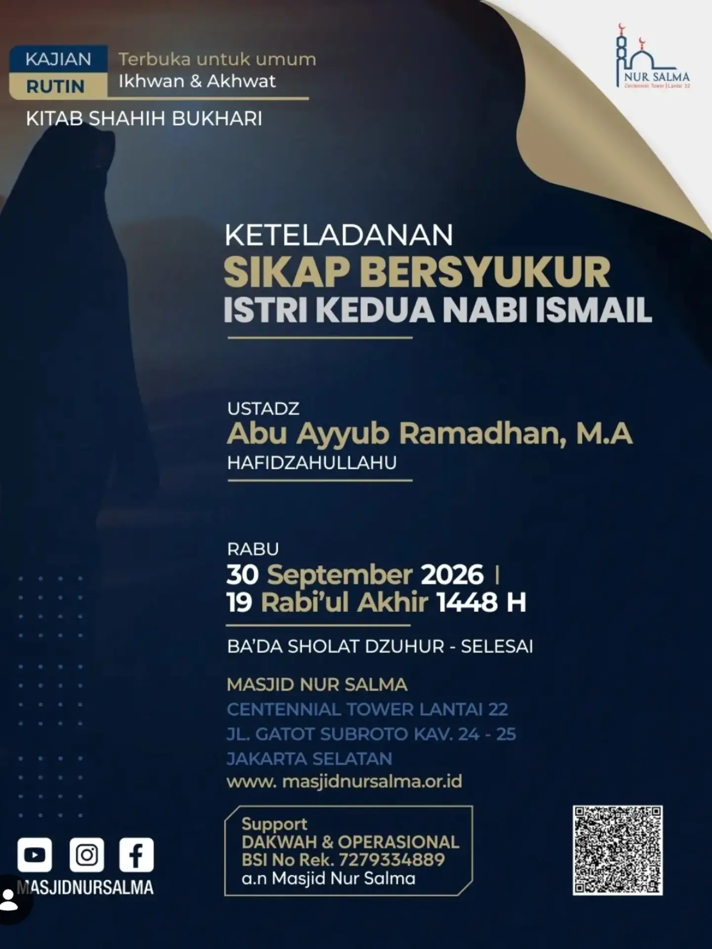 Keteladanan Sikap Bersyukur Istri Kedua Nabi Ismail