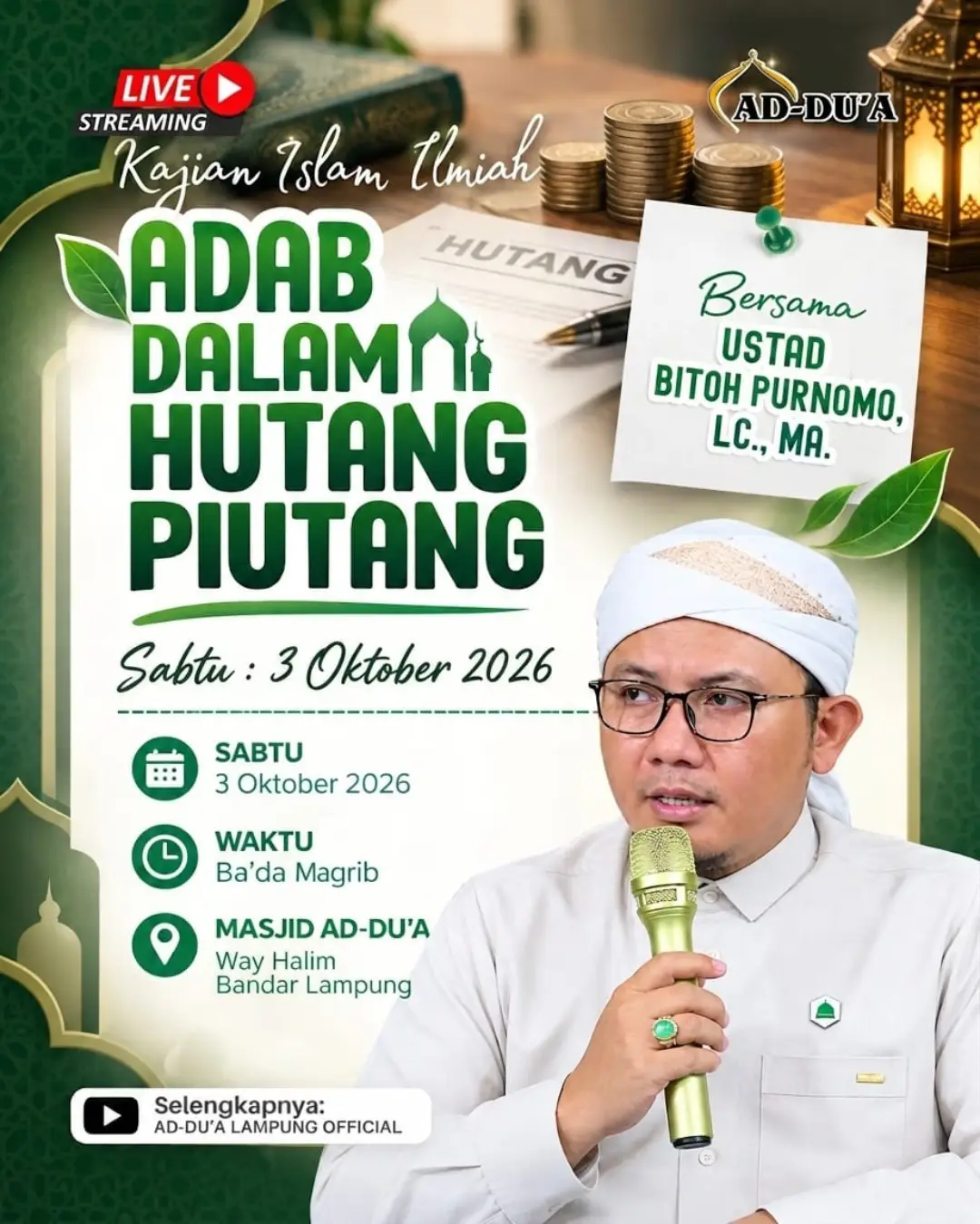 ADAB DALAM HUTANG PIUTANG