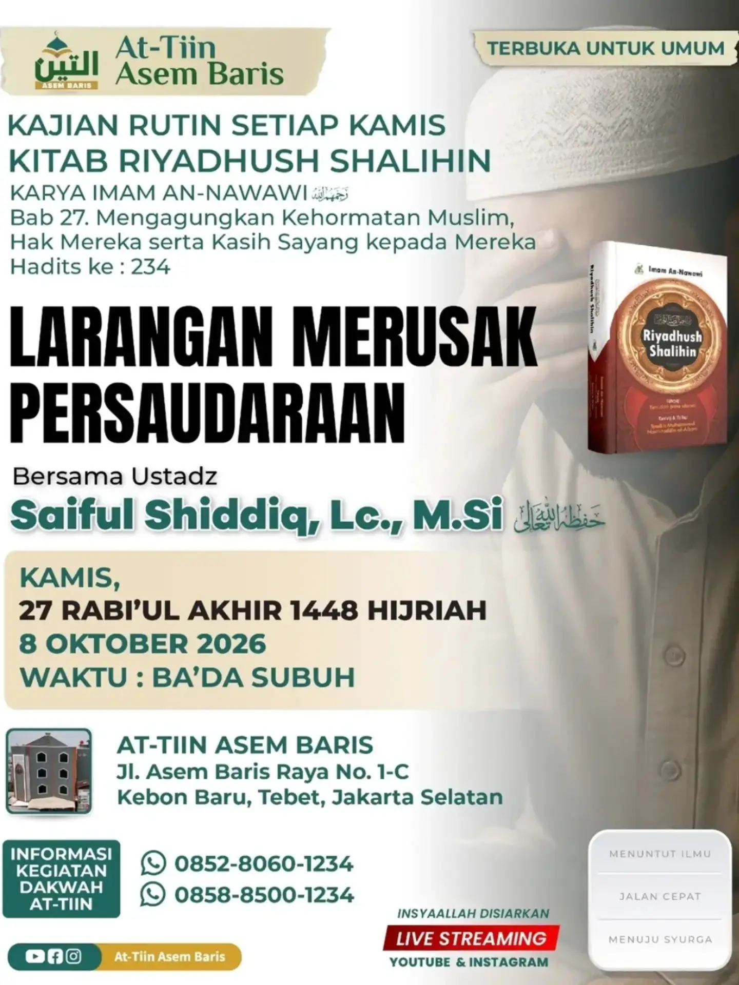 LARANGAN MERUSAK PERSAUDARAAN