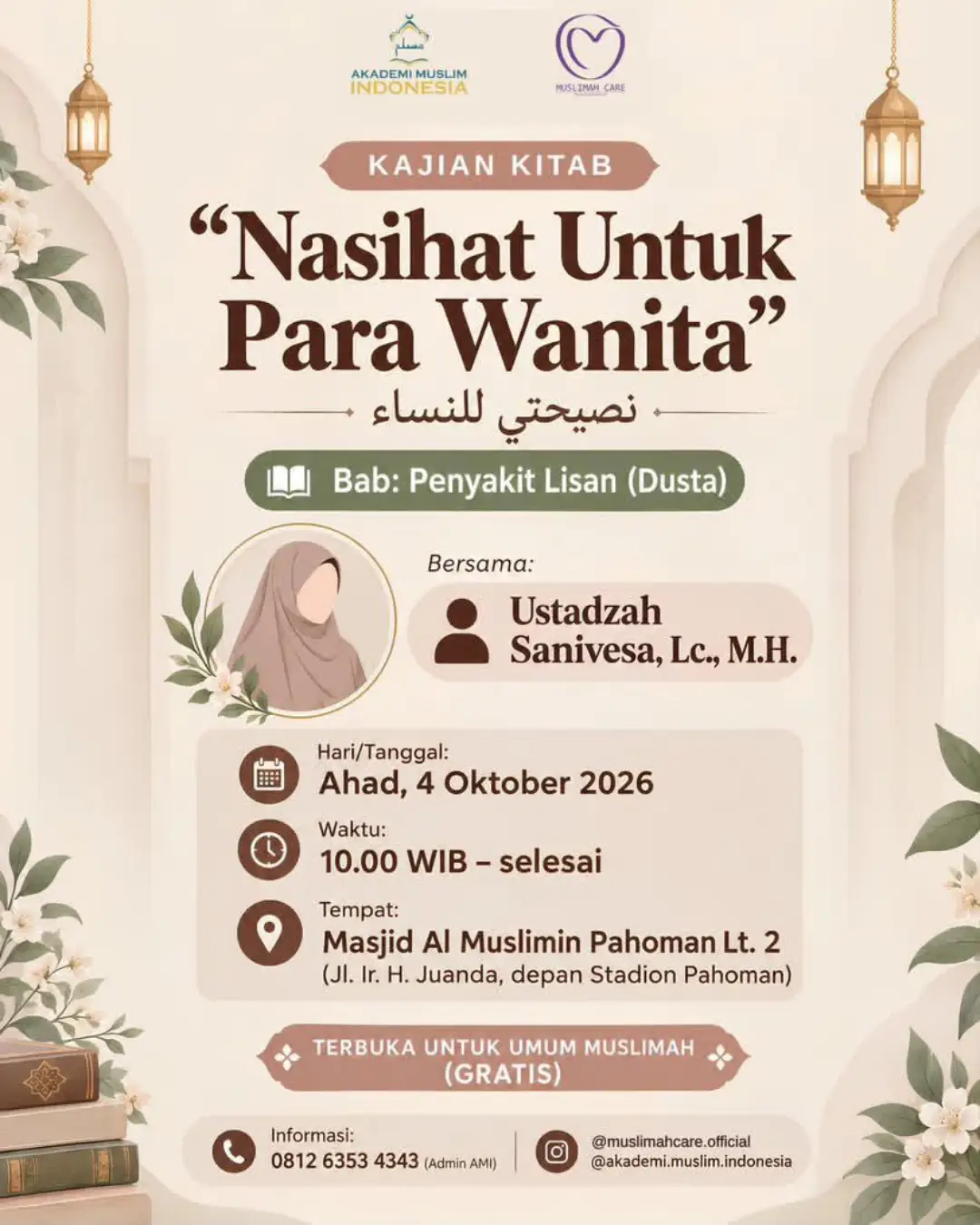Kajian Kitab Nasihat Untuk Para Wanita