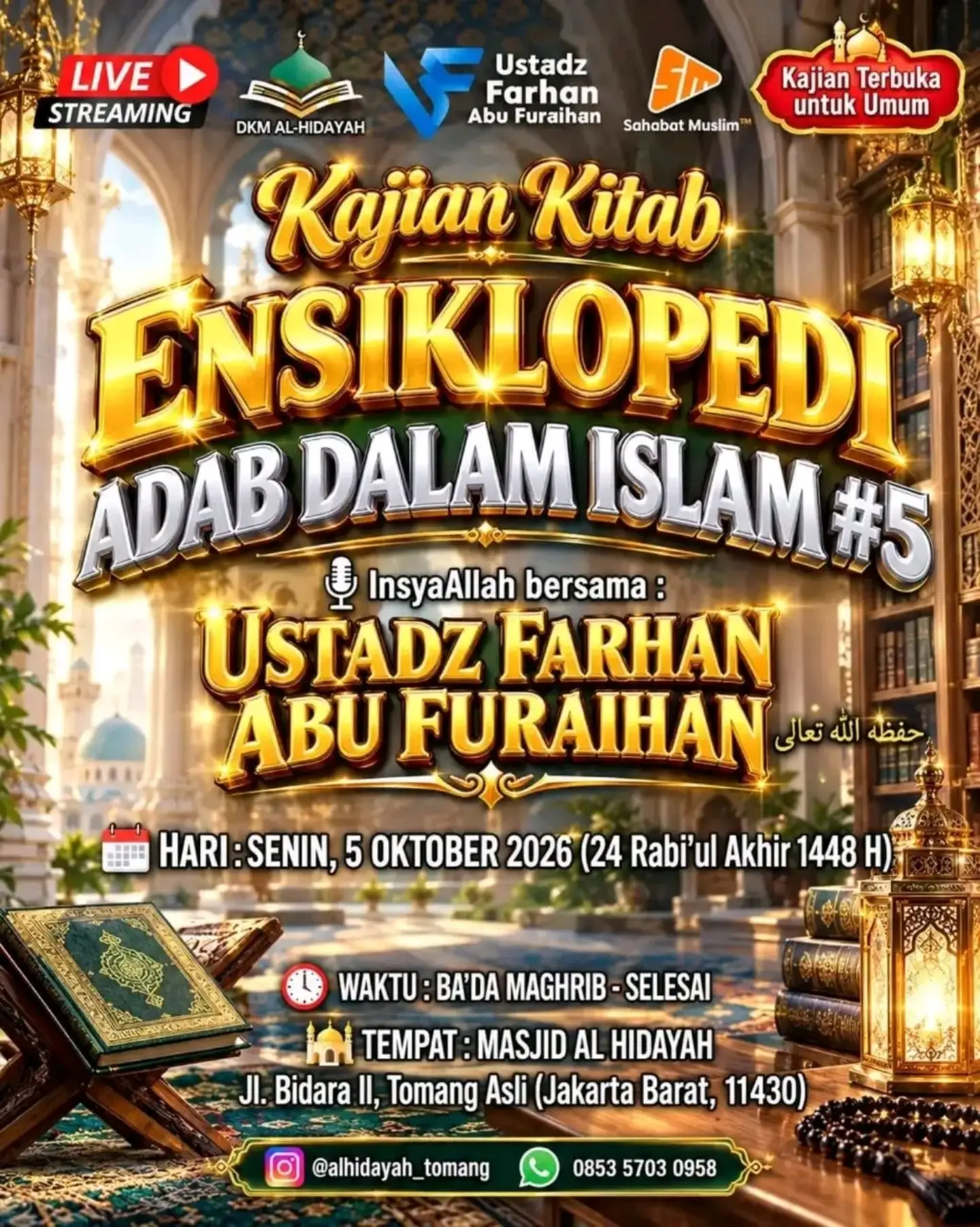 Kajian Kitab Ensiklopedi Adab Dalam Islam #5