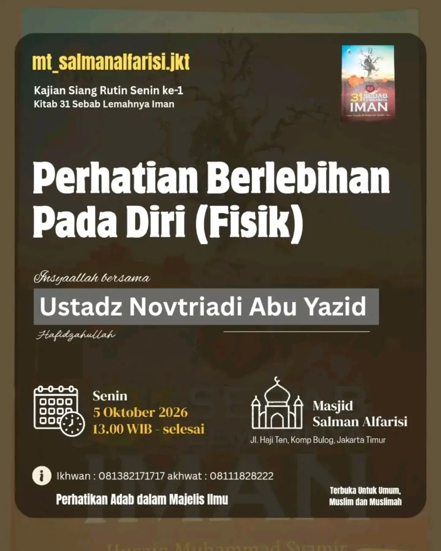 Perhatian Berlebihan Pada Diri (Fisik)