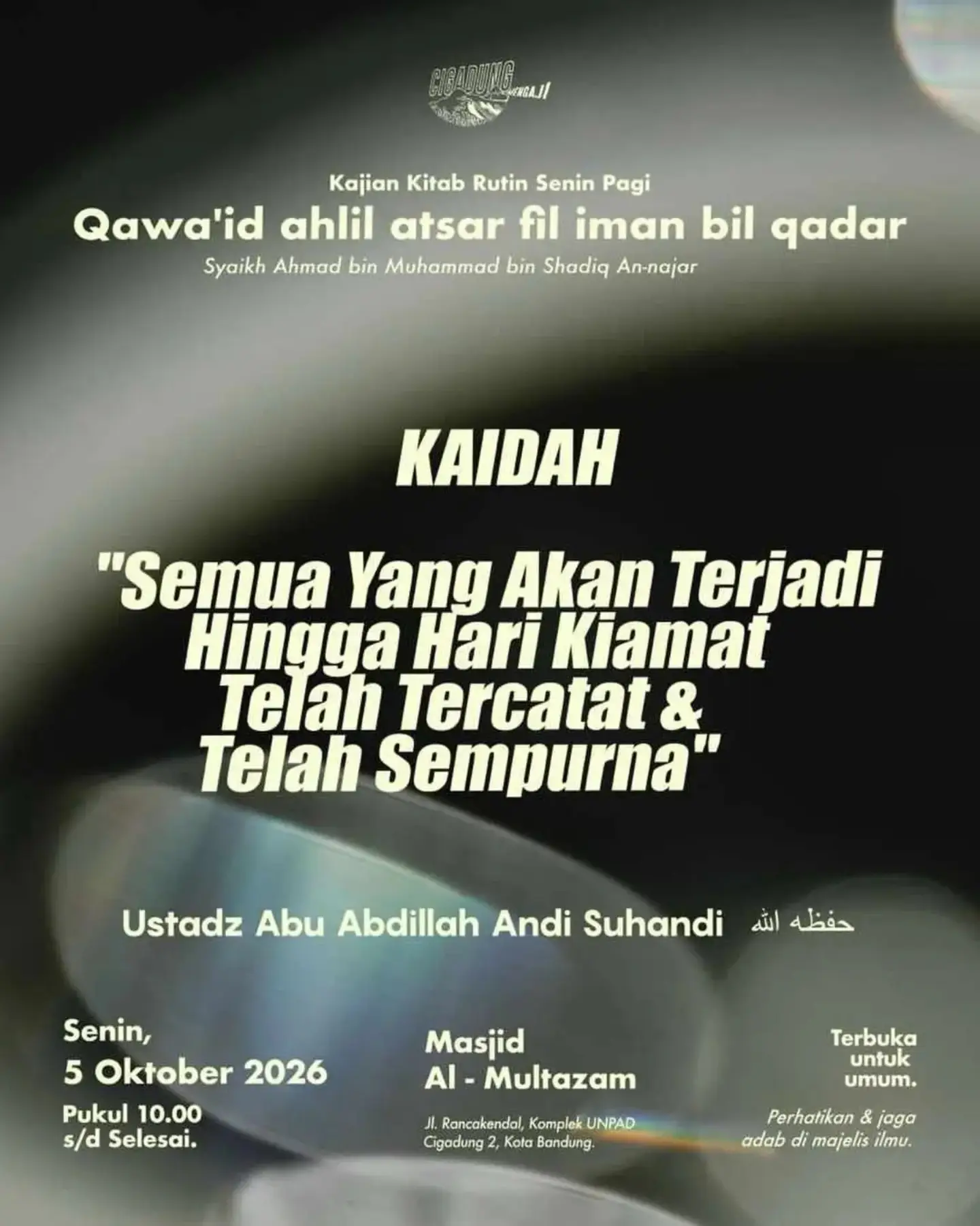 Kajian Kitab Rutin Senin Pagi