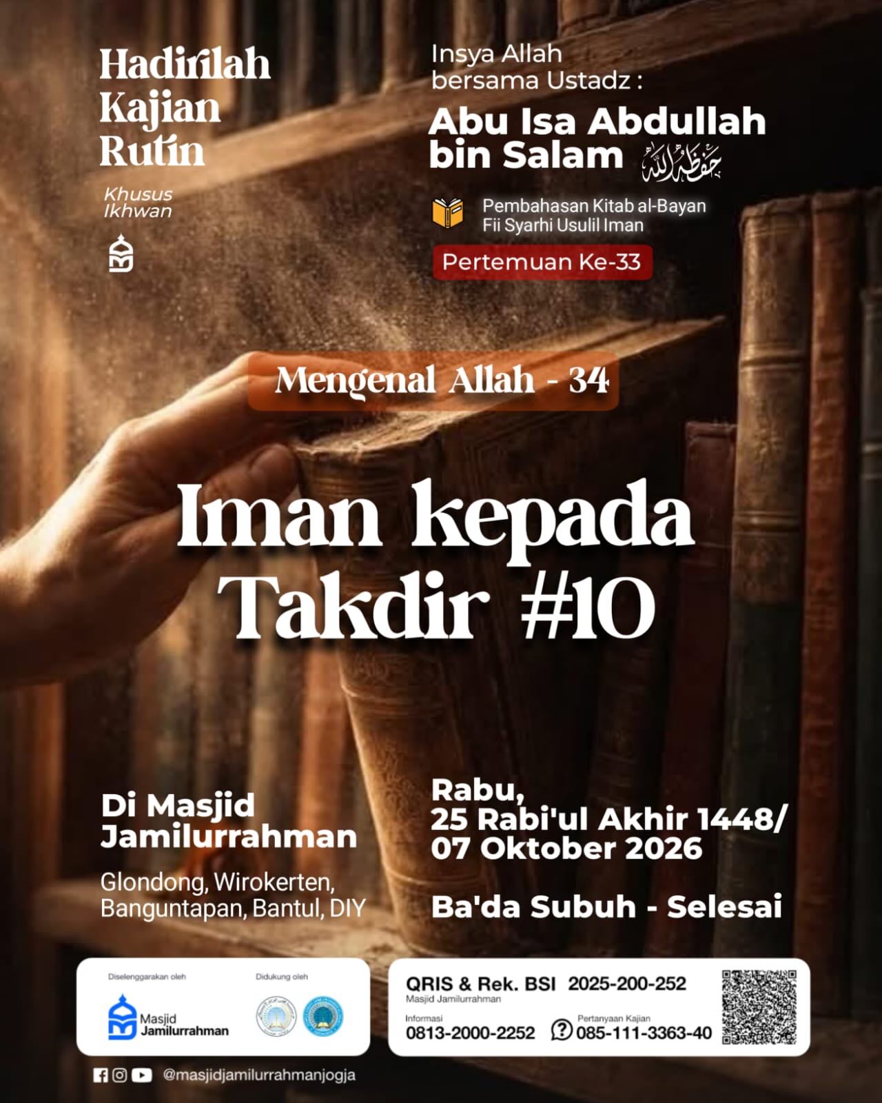 Mengenal Allah Ke-34 | Iman Kepada Takdir #10