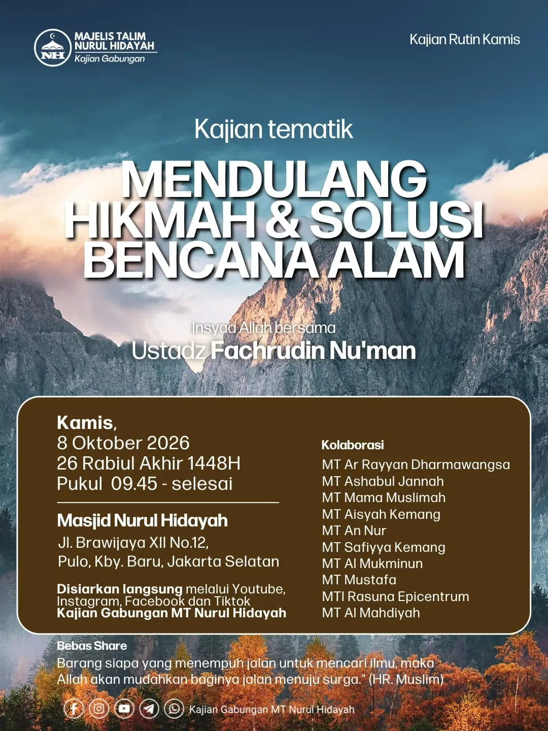 MENDULANG HIKMAH & SOLUSI BENCANA ALAM