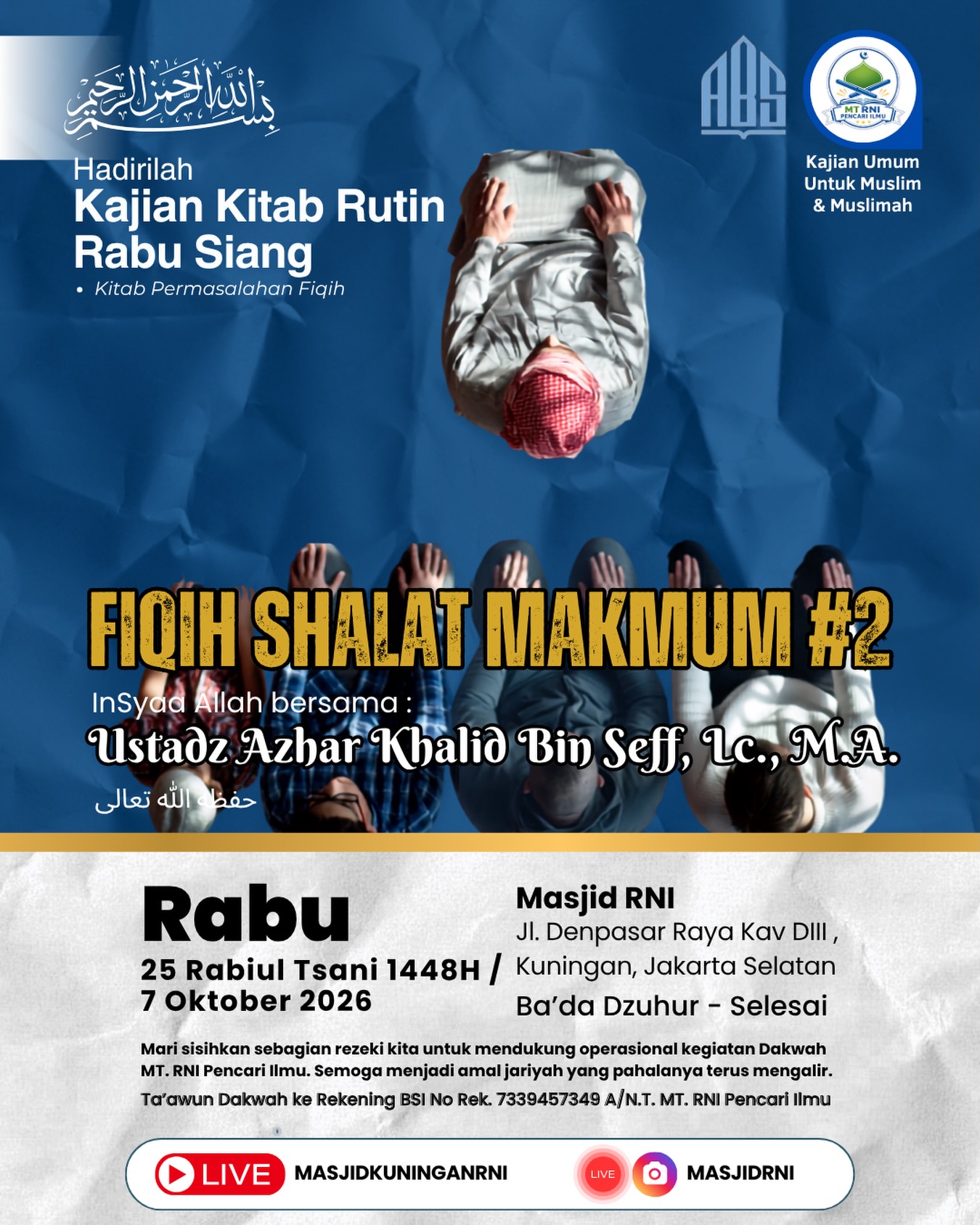 Kajian Kitab Permasalahan Fiqih