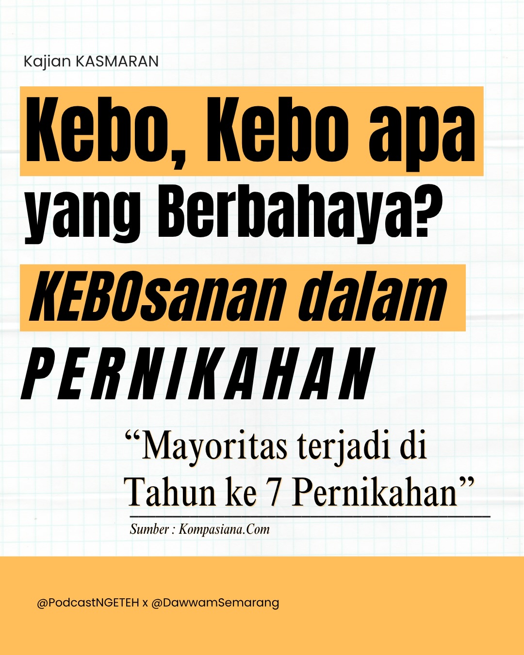 Kebo, KebO apa yang Berbahaya? Kebosanan dalam Pernikahan