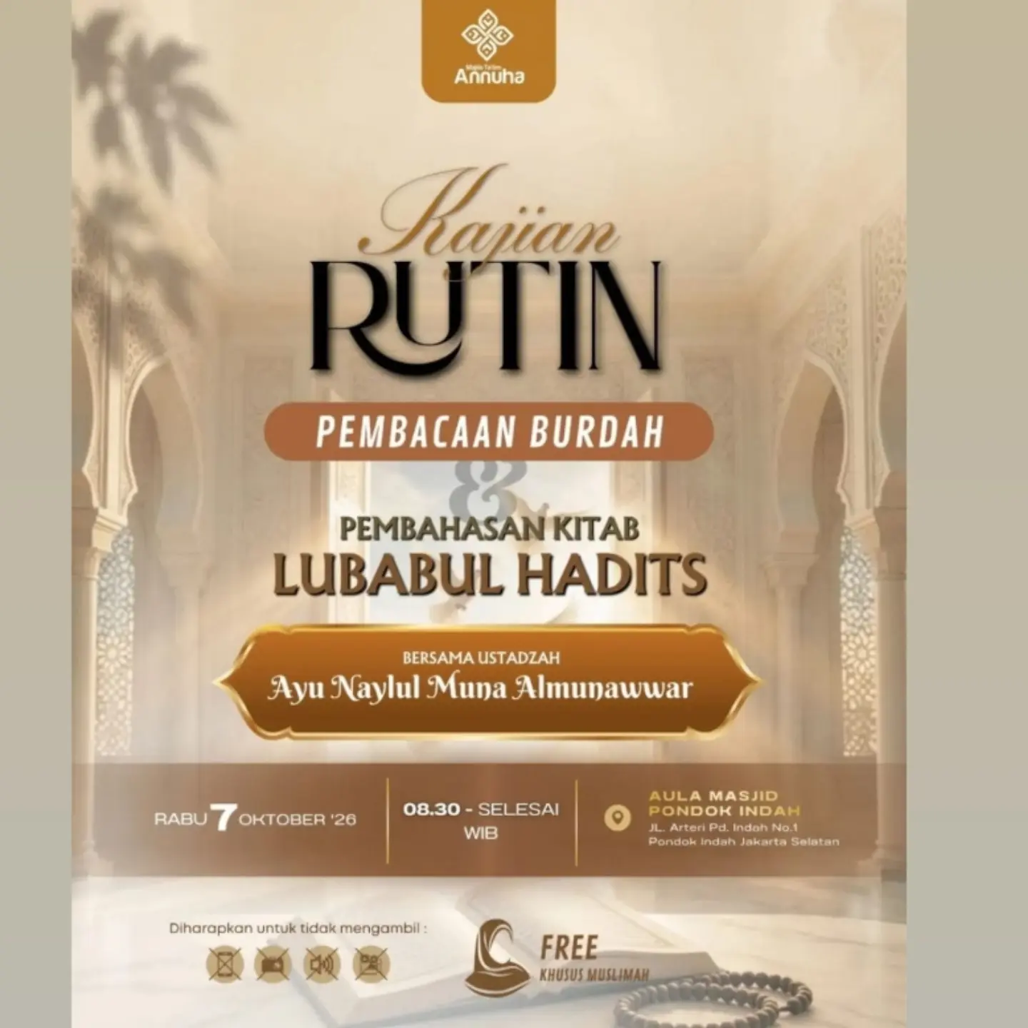 Kajian Rutin Muslimah