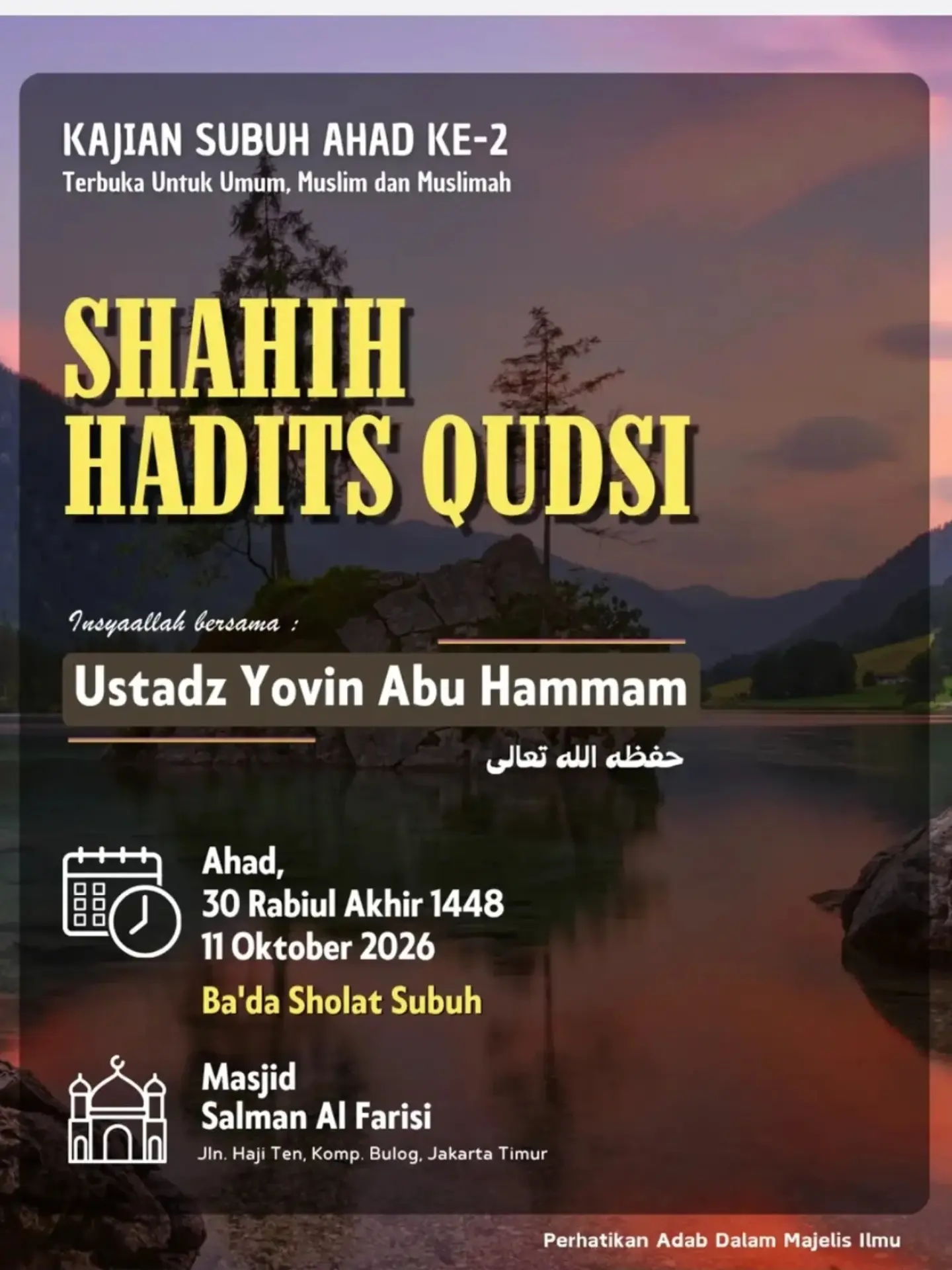 Kajian Subuh Ahad Ke-2