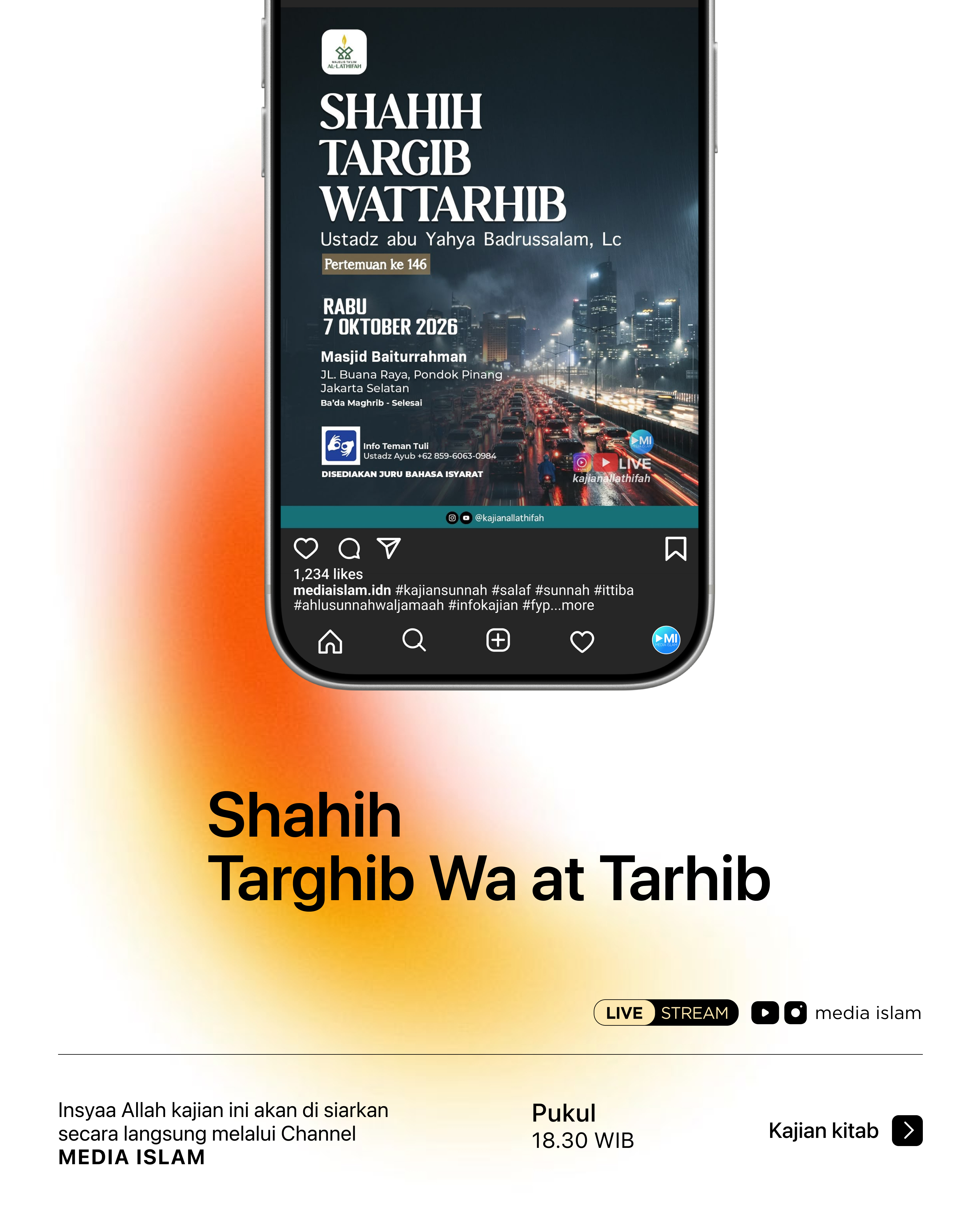 Kajian kitab Shahih Targhib wa At Tarhib