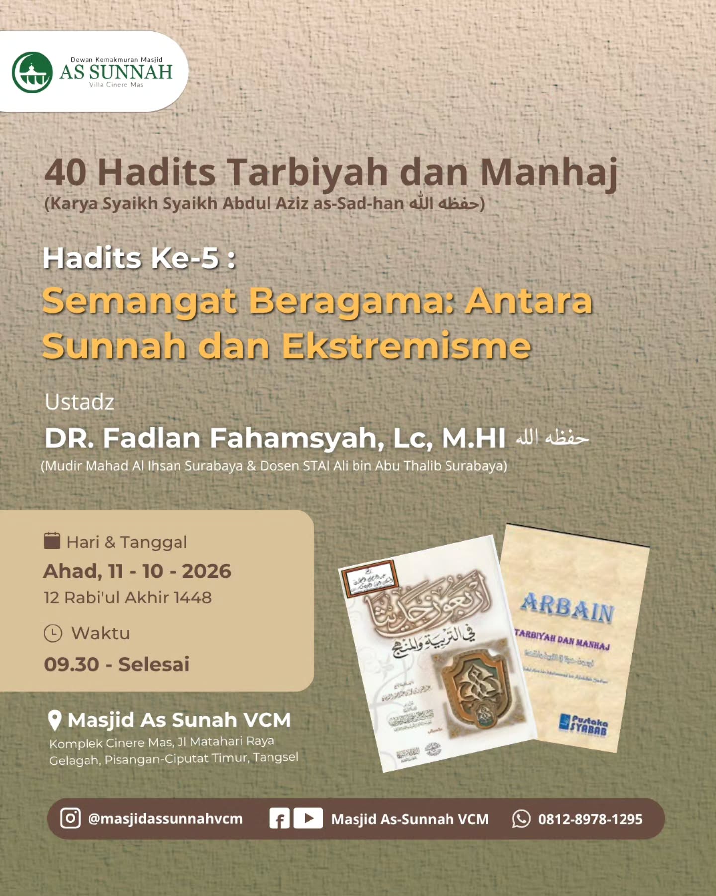 40 Hadits Tarbiyah dan Manhaj