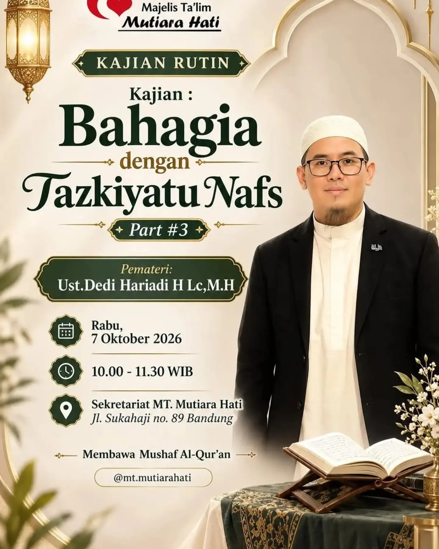Kajian: Bahagia dengan Tazkiyatu Nafs