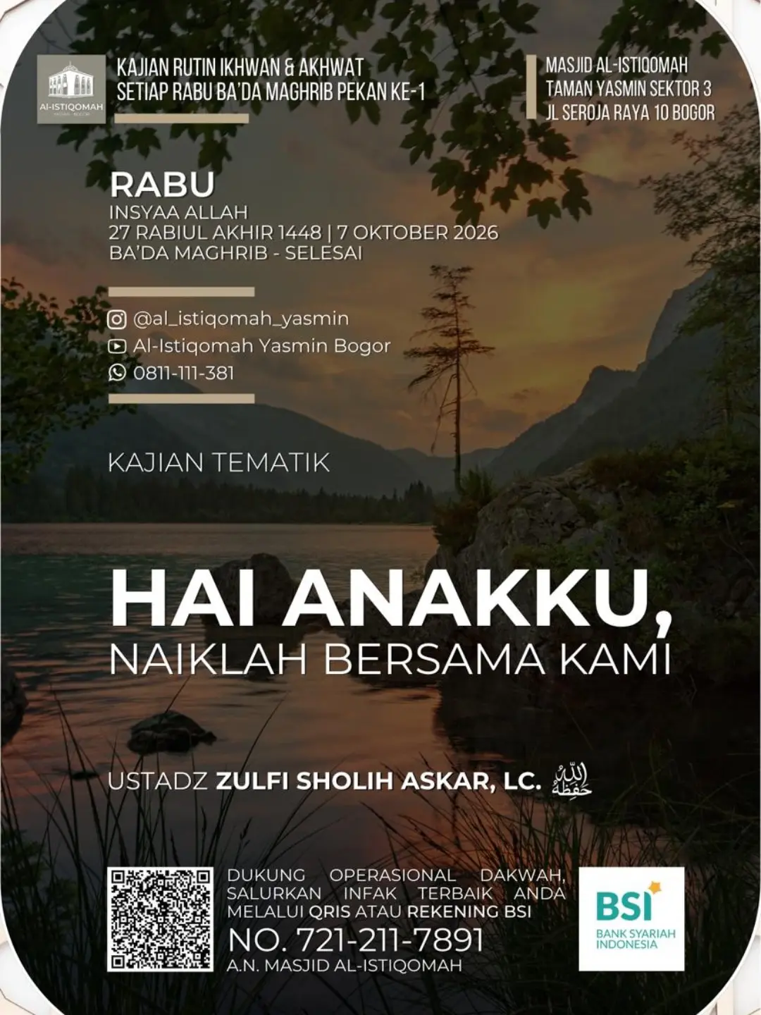 Hai Anakku, Naiklah Bersama Kami
