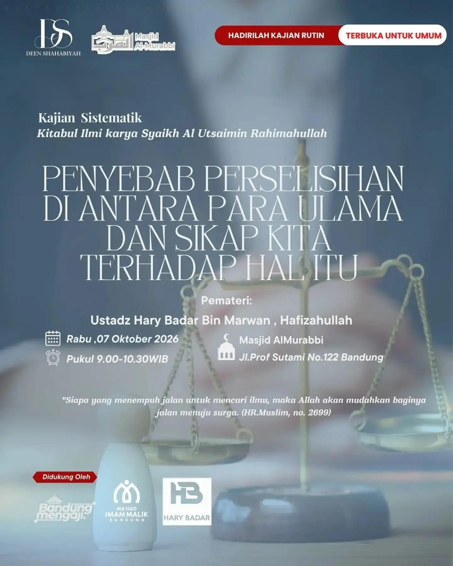 Penyebab Perselisihan di Antara Para Ulama dan Sikap Kita Terhadap Hal Itu