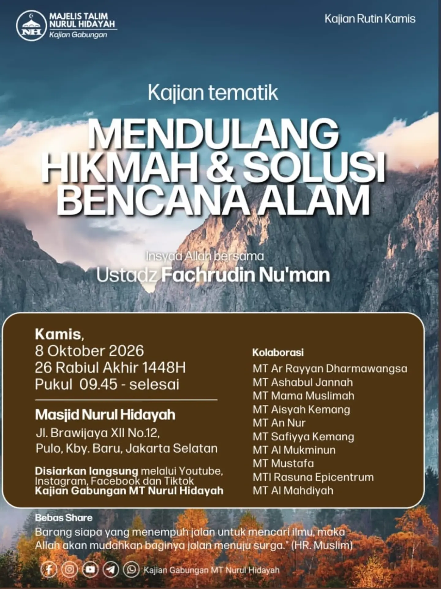 MENDULANG HIKMAH & SOLUSI BENCANA ALAM
