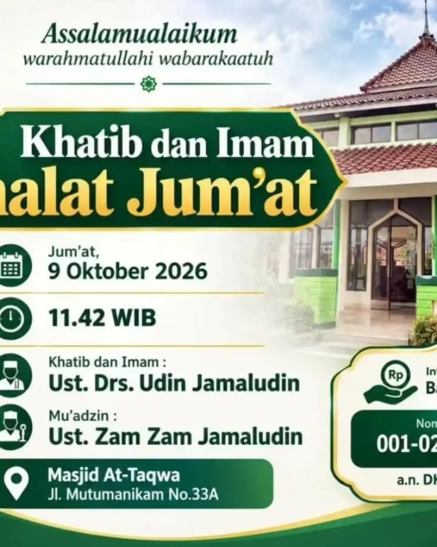 Khatib dan Imam Jumat