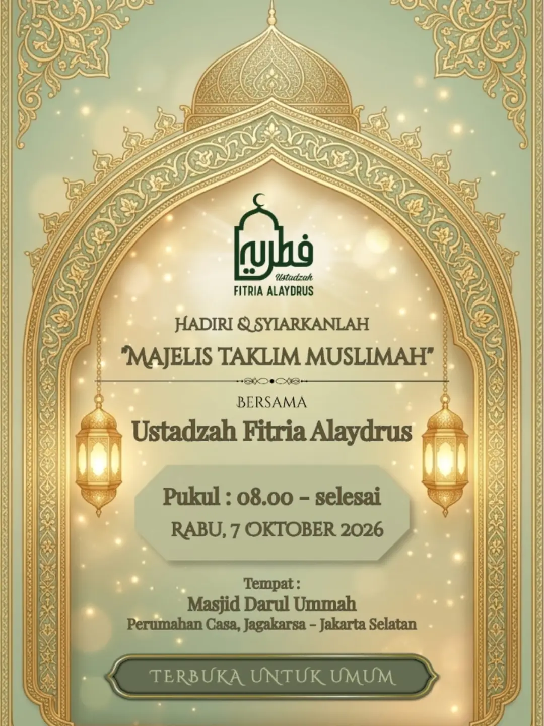 Hadiri & Syiarkanlah Majelis Taklim Muslimah