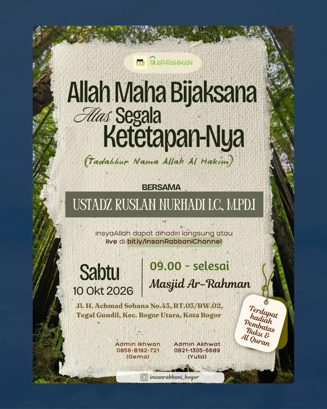 Allah Maha Bijaksana Atas Segala Ketetapan-Nya (Tadaabbur Nama Allah Al Hakim)