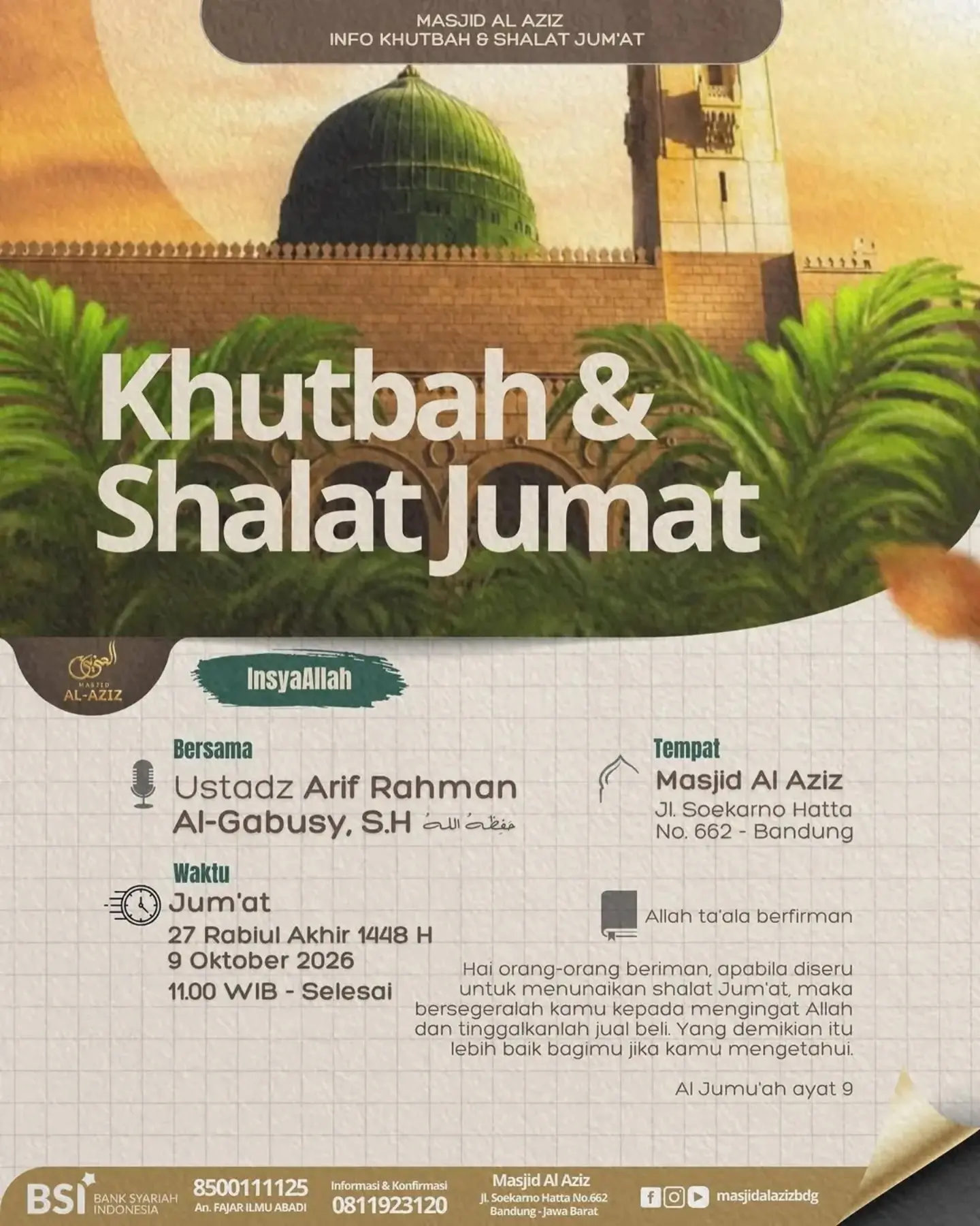 Khutbah & Shalat Jum'at