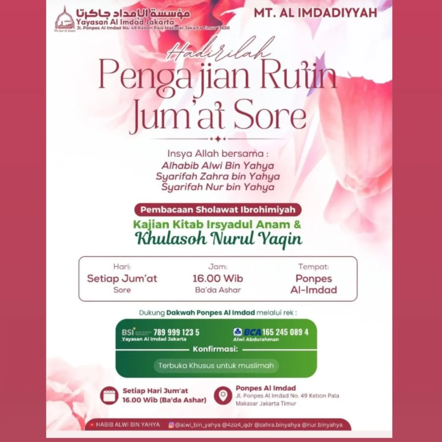 Pengajian Rutin Jumat Sore