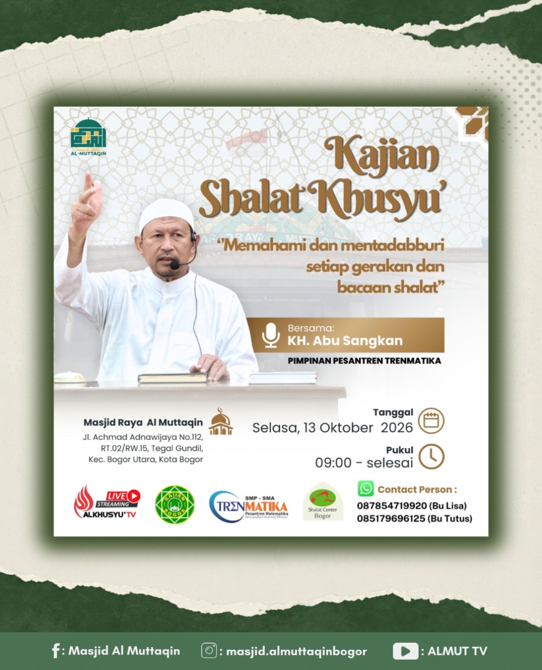 Memahami dan mentadabburi Setiap Gerakan dan Bacaan Shalat