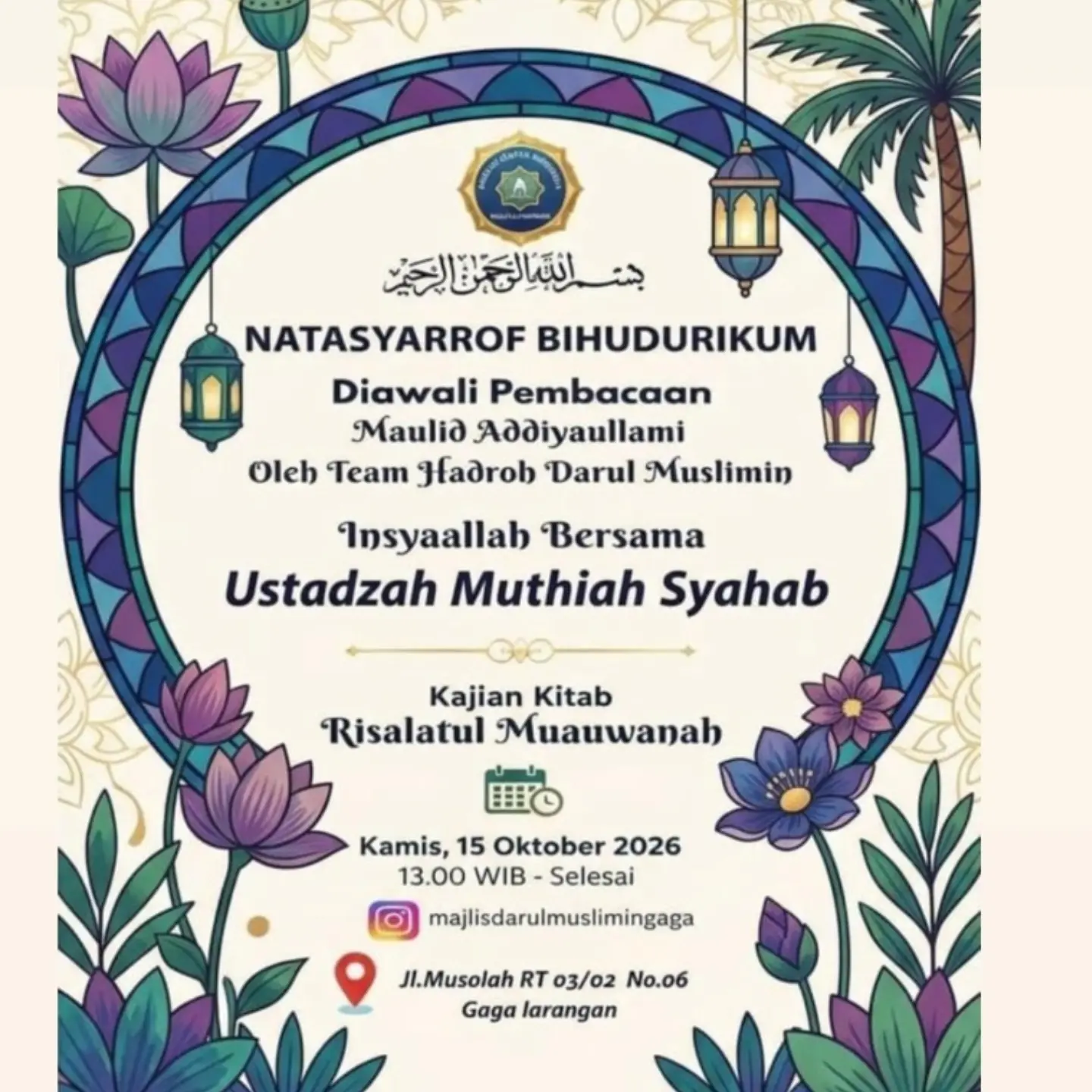 Jadwal Kajian Muslimah