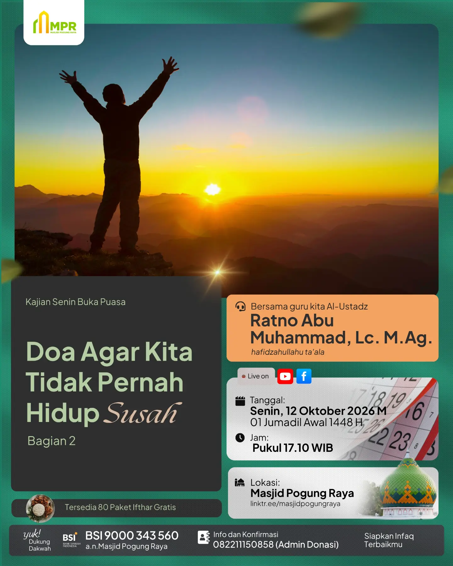 Kajian Rutin Buka Puasa Sunnah Senin