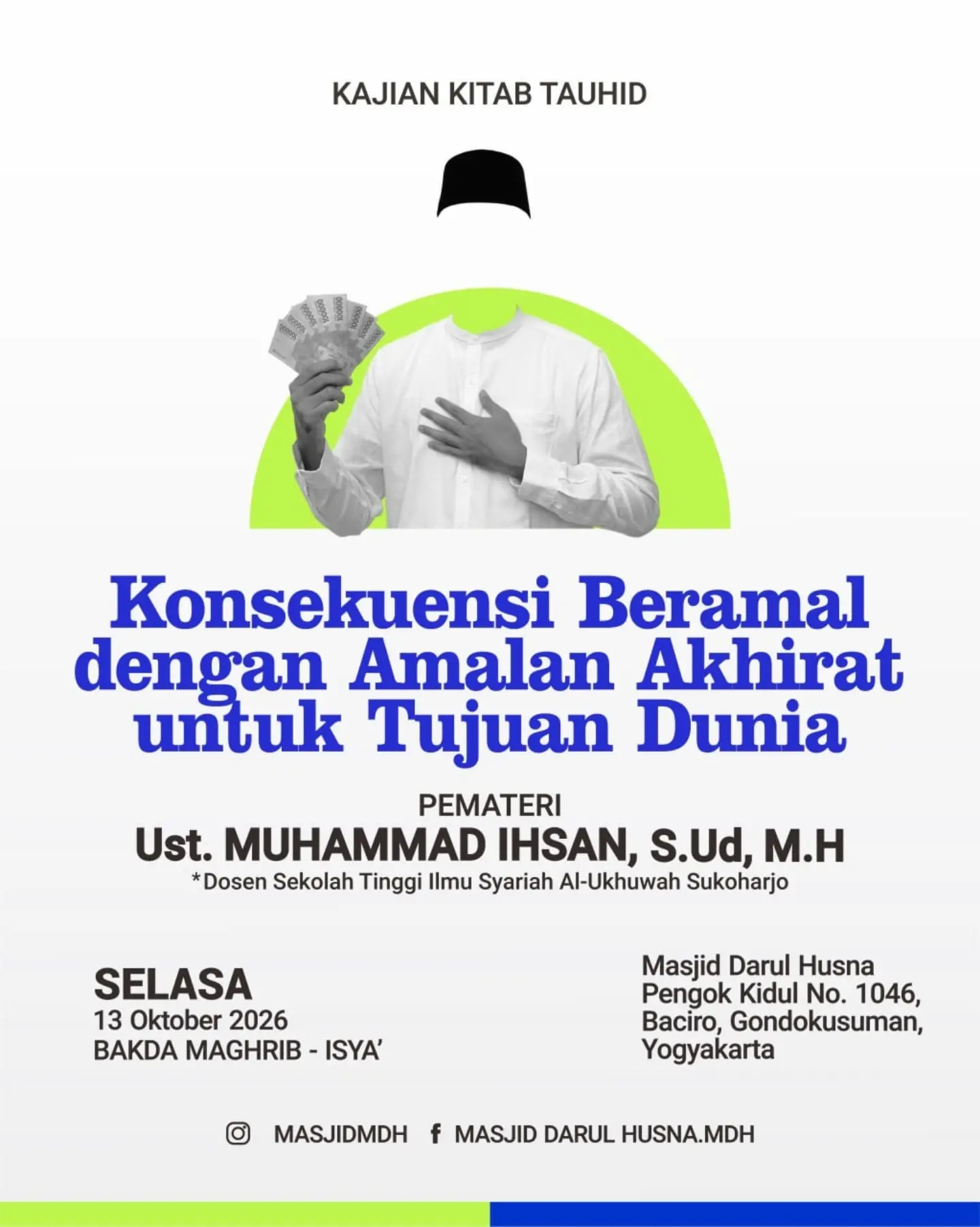 KONSEKUENSI BERAMAL AMALALAN AKHIRAT UNTUK TUJUAN DUNIA
