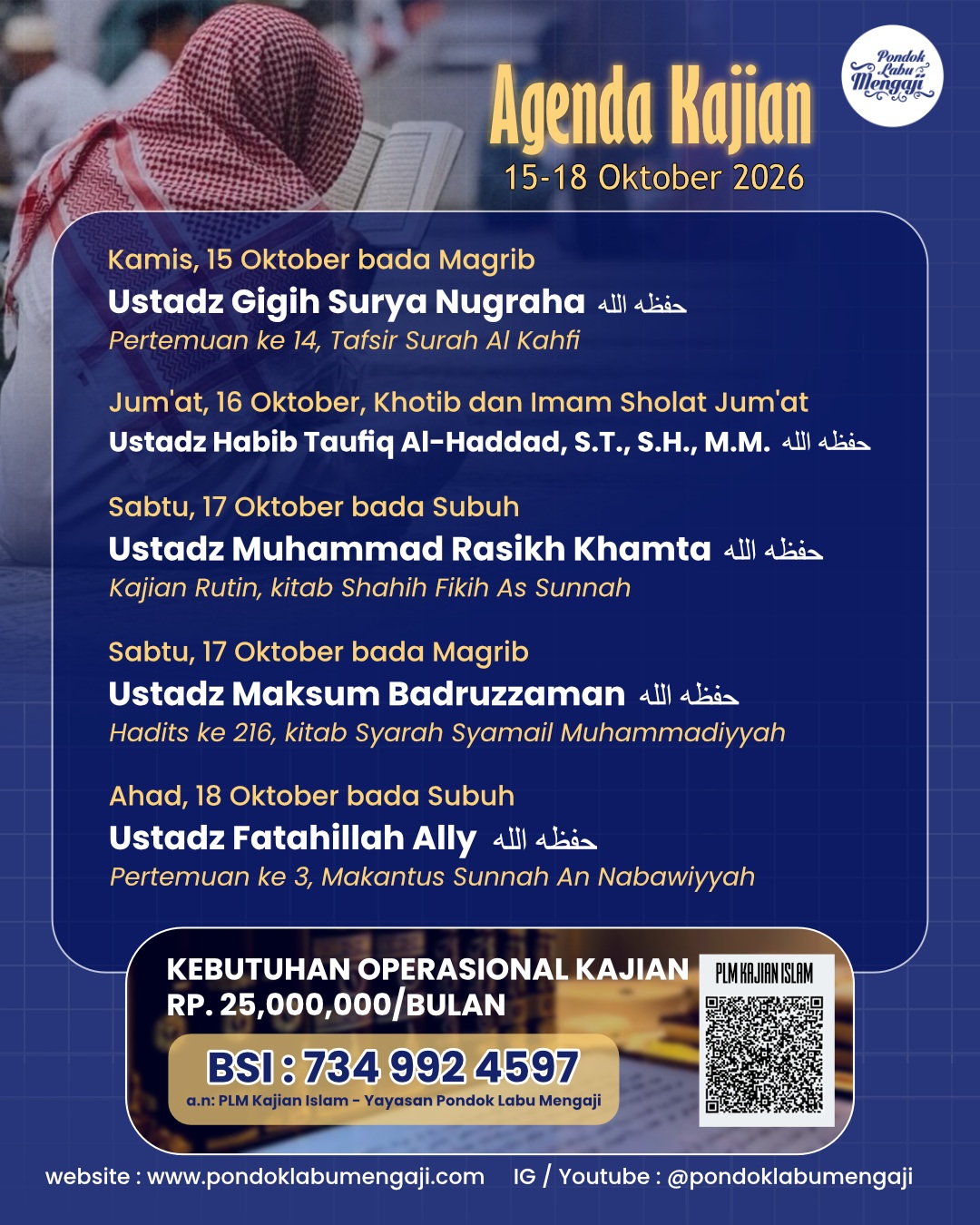 Agenda Kajian Pondok Labu Mengaji