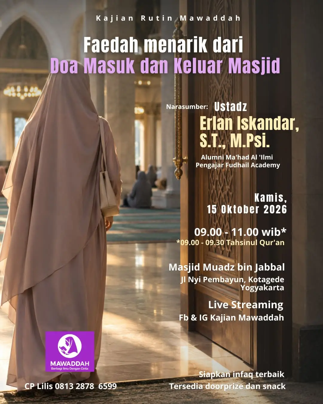 Faedah menarik dari Doa Masuk dan Keluar Masjid
