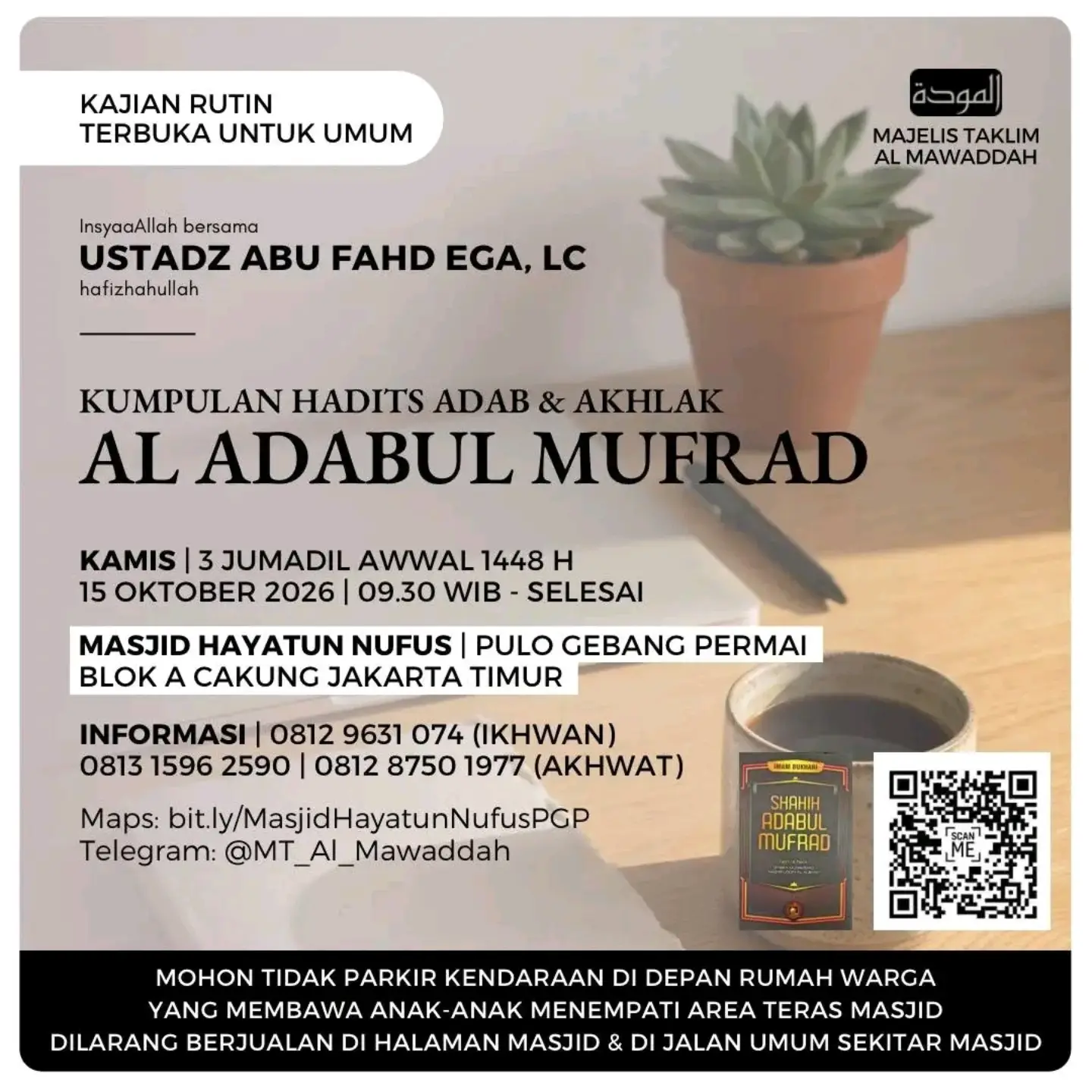 Kajian Rutin Terbuka untuk Umum